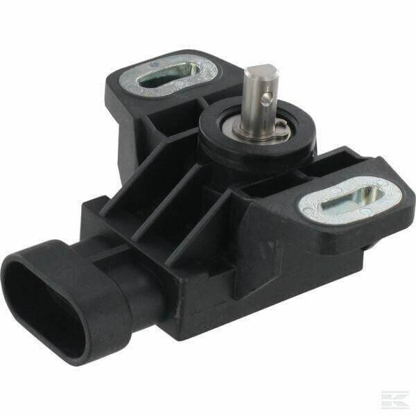 Black tractor sensor with metal bracket for Massey Ferguson, automotive machinery part