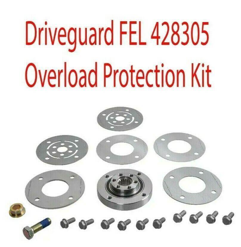 Drive guard FEL 428305 overload protection kit with metal discs, bolts, and mechanical parts for tractors