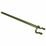 Metal bill hook trigger for AGCO Fella baler, tractor replacement part on white background
