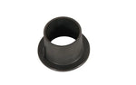 Black plastic replacement bush tractor part on white background