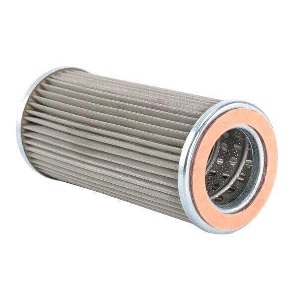cylindrical pleated hydraulic filter for tractor or machinery, silver metal ends