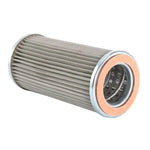 cylindrical pleated hydraulic filter for tractor or machinery, silver metal ends