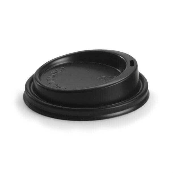 BioPak PS Plastic Lids for BioPak BioCups 90mm Black (Pack of 1000) BCL-12PLA-B - Australian Empire Shop