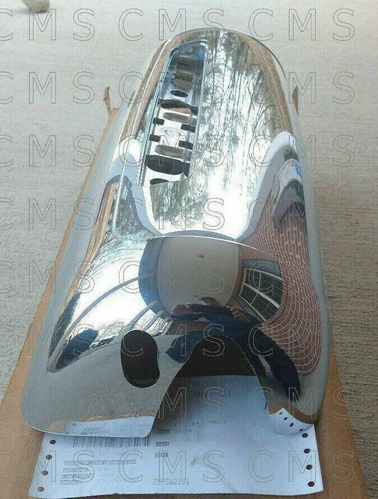 Chrome mirror back cover for Navistar Prostar international truck part on cardboard