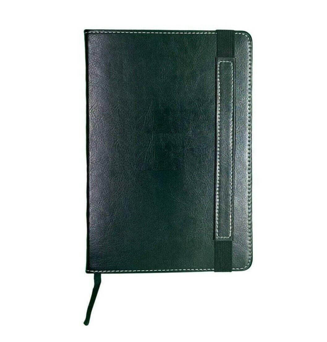 Journal Notebook A5 Diaries Notebook 160 pages Leather Cover Black Navy 100 gsm - Australian Empire Shop