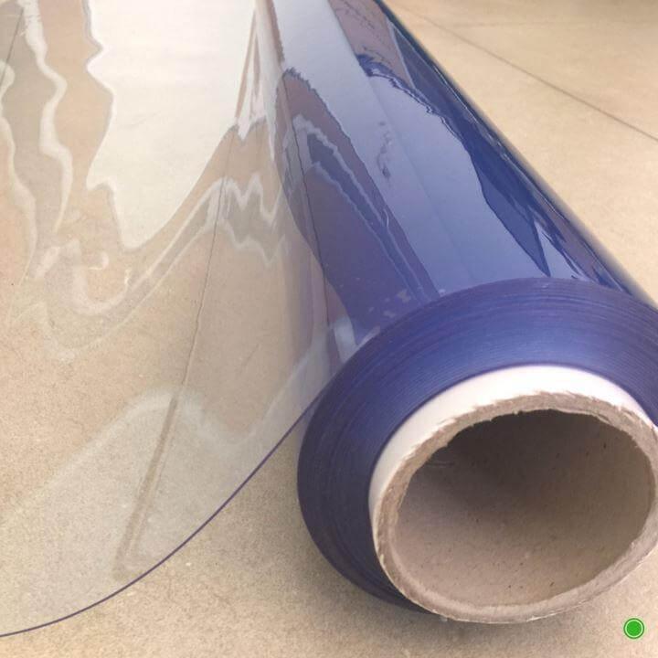 Protective transparent PVC vinyl film roll, waterproof plastic sheet for table cover