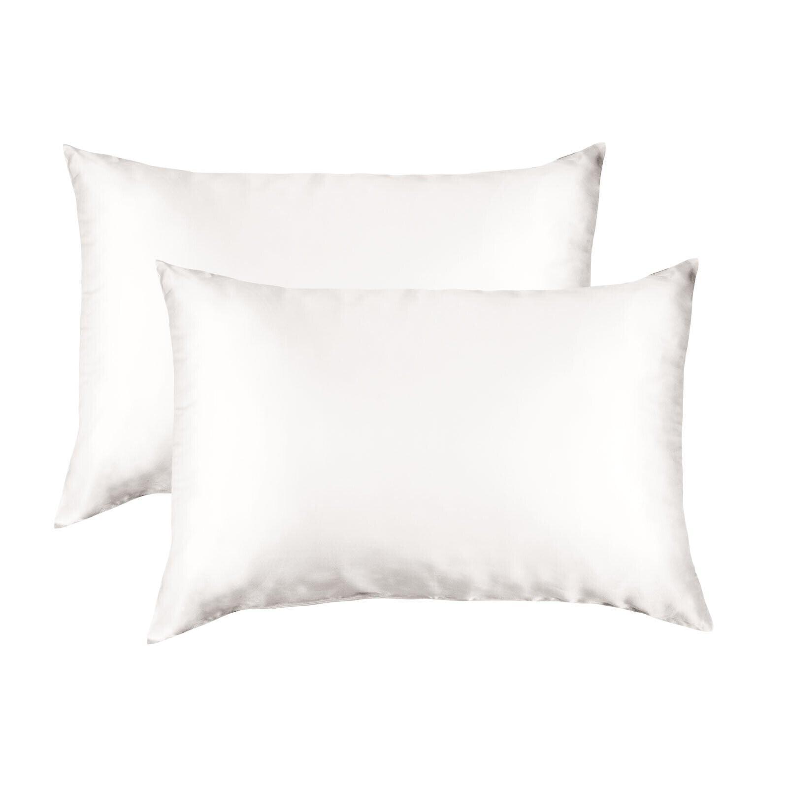 Royal Comfort Luxury Pillowcase Twin Pack 100% Silk Mulberry Soft Hypoallergenic - Australian Empire Shop