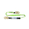 Bright green Bailey safety lanyard with metal hooks for fall protection equipment