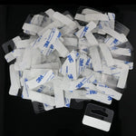 3M 9448A double coated tissue tape with clear backing and adhesive strips
