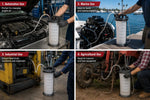 Fluid extractor for automotive, marine, industrial, and agricultural use with tractor and engine maintenance