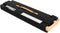 Black printer toner cartridge with gold contacts for office laser printers