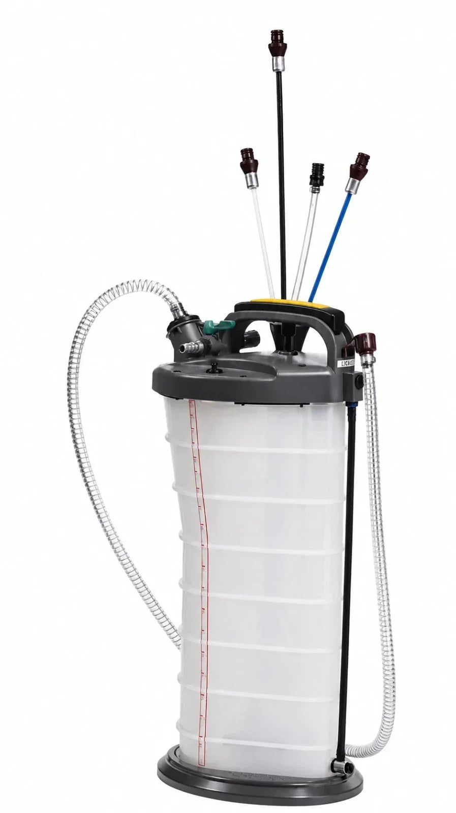 Portable pressure sprayer with multiple nozzles and flexible hoses for agricultural use