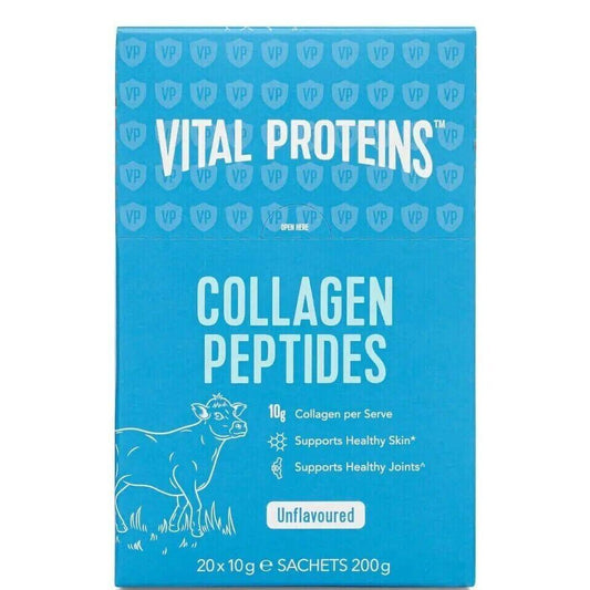 Vital Proteins Collagen Peptides *UNFLAVOURED* 20x10g Sachets BOX - Australian Empire Shop