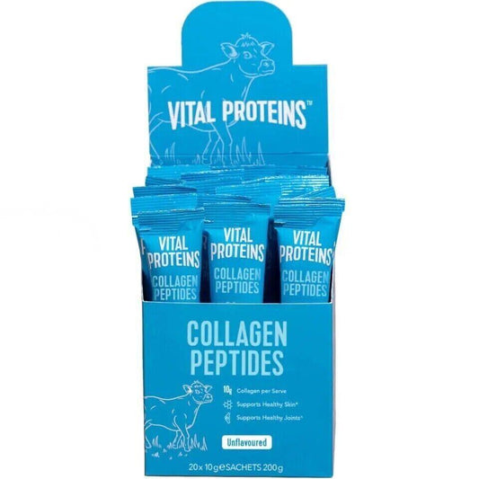 Vital Proteins Collagen Peptides *UNFLAVOURED* 20x10g Sachets BOX - Australian Empire Shop