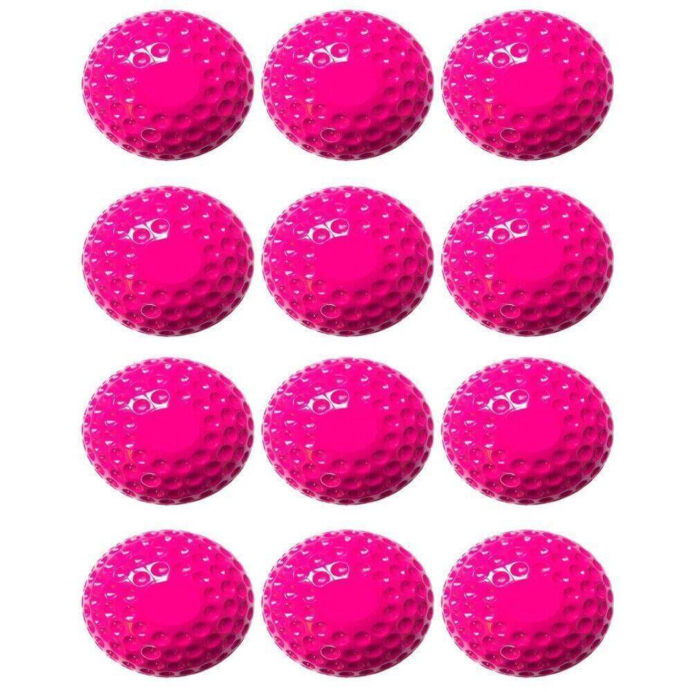 12 Pack bazooka balls Pitching Machine Baseballs,Dimpled Baseballs PINK - Australian Empire Shop