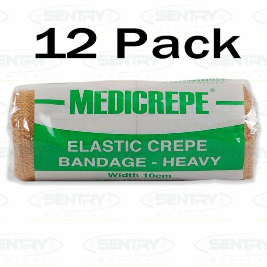 12x pack Heavy Elastic Crepe Bandages Medicrepe 10cm X 1.5m - Australian Empire Shop