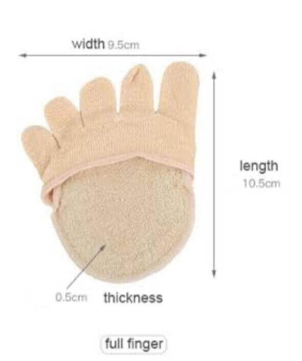 1Pair Cotton Half Insoles Pads Foot Care Insoles Forefoot Pain Relief Massaging - Australian Empire Shop