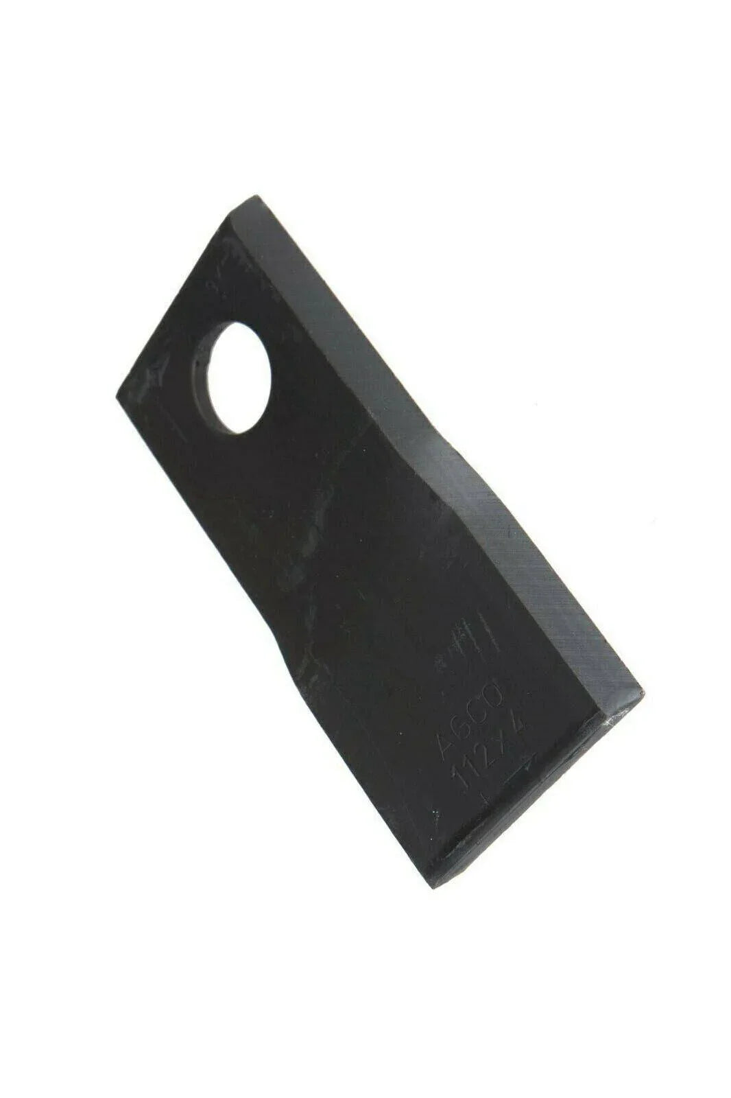 Steel tractor knife blade with mounting hole for mower or agricultural machinery