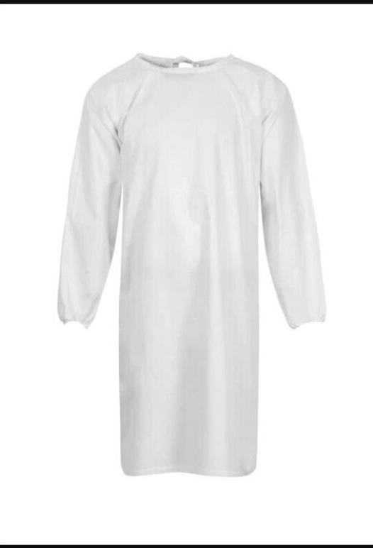 26 PACK Patient Gown Long Sleeves Hospital Aged Care Robe 1 Size Non-woven TL018 - Australian Empire Shop