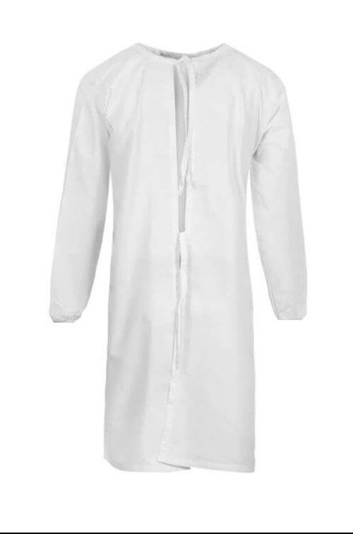26 PACK Patient Gown Long Sleeves Hospital Aged Care Robe 1 Size Non-woven TL018 - Australian Empire Shop