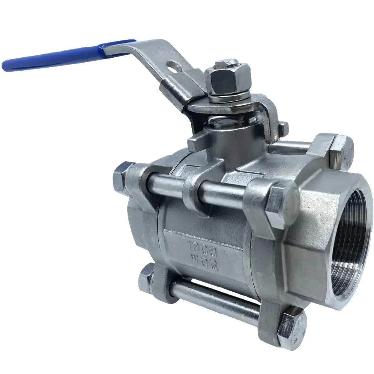 316 Stainless Steel 3 Piece Ball Valve 1-1/2" N93 (1,000 PSI) (WOG) - Australian Empire Shop