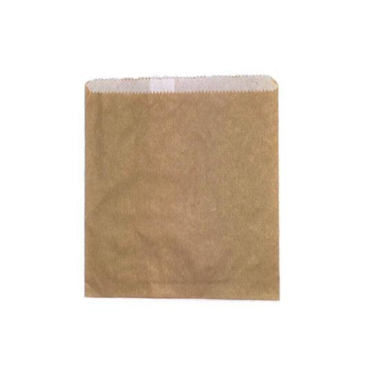 500pcs Double Lined Grease Proof Paper Bag / Brown GPL Cookies Bread 200x200mm - Australian Empire Shop
