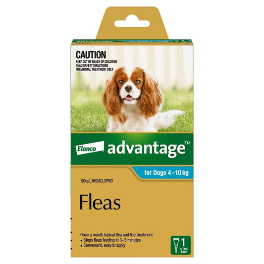 Advantage Fleas Small Dog 4-10kg , 1 Pack - Australian Empire Shop