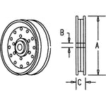 AGCO 31-2446490 IDLER Pulley Massey Ferguson Challenger GENIUNE 312446490 - Australian Empire Shop
