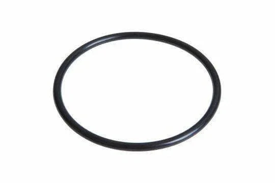 Black rubber O-ring seal for tractor machinery parts on white background