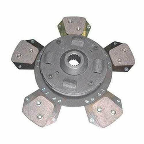mainplate clutch disc for tractor, six-paddle design, heavy-duty metal with riveted pads
