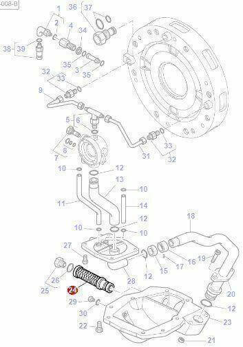AGCO 3712404M1 Strainer Filter Wet Clutch - 3712404M1 Massey Ferguson - Australian Empire Shop