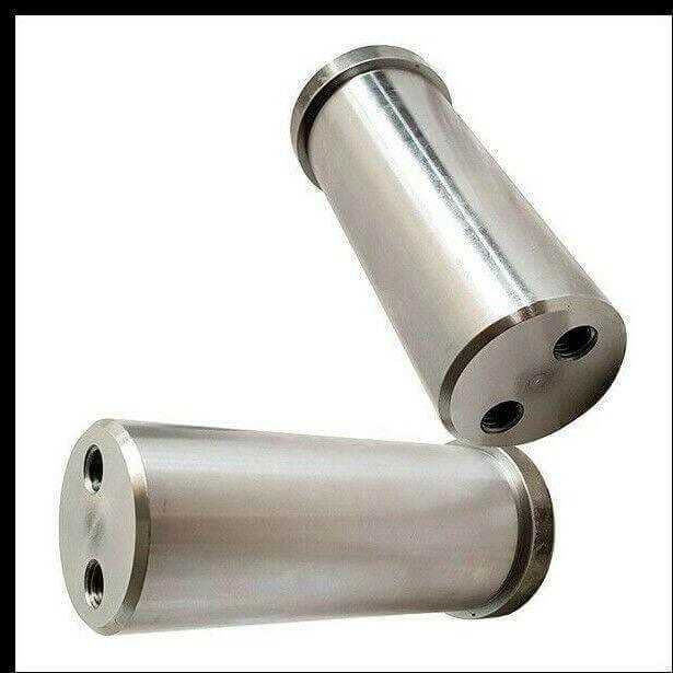 Metal tractor tree shaft with dual end holes, replacement part for AGCO, John Deere, Challenger, Massey Ferguson