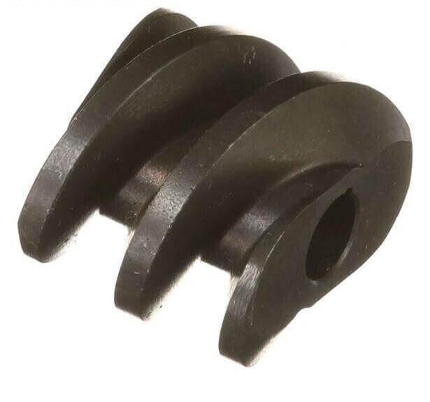 Black metal worm gear for tractor or machinery part with spiral grooves
