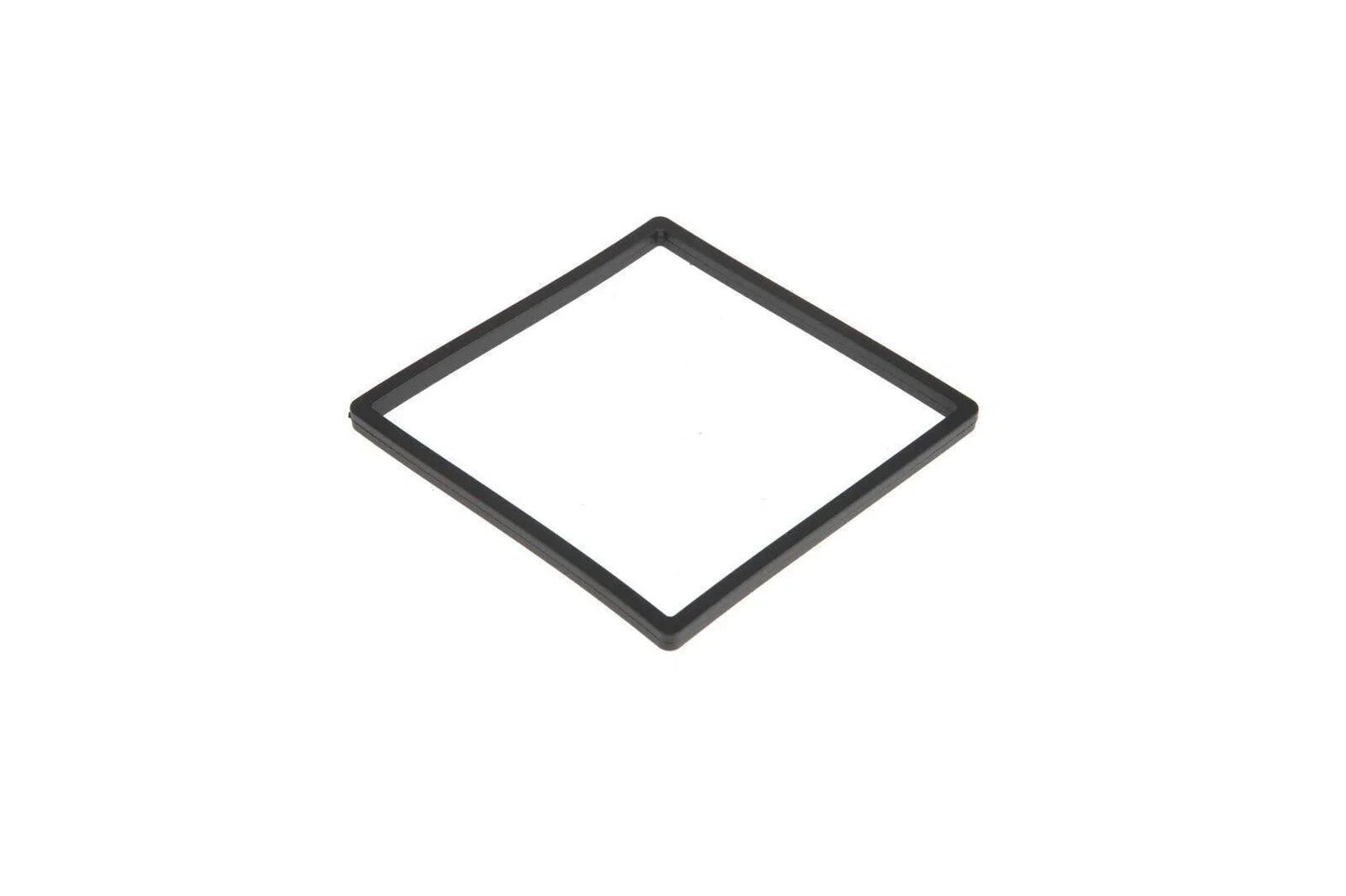 Square rubber gasket for tractor, black, isolated on white background