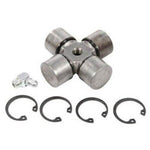 Universal joint bearing kit with retaining clips and grease fitting for tractor parts