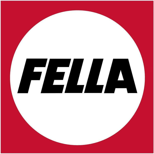 AGCO FELLA logo in black text on white circle with red background