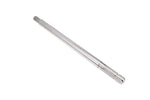 Metal tractor drive shaft bevel gear part with splined ends on white background