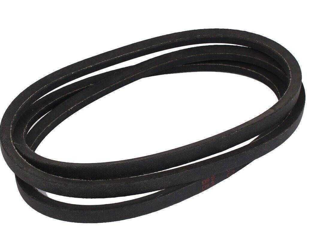 Black tractor V-belt replacement part for agricultural machinery, shown on white background