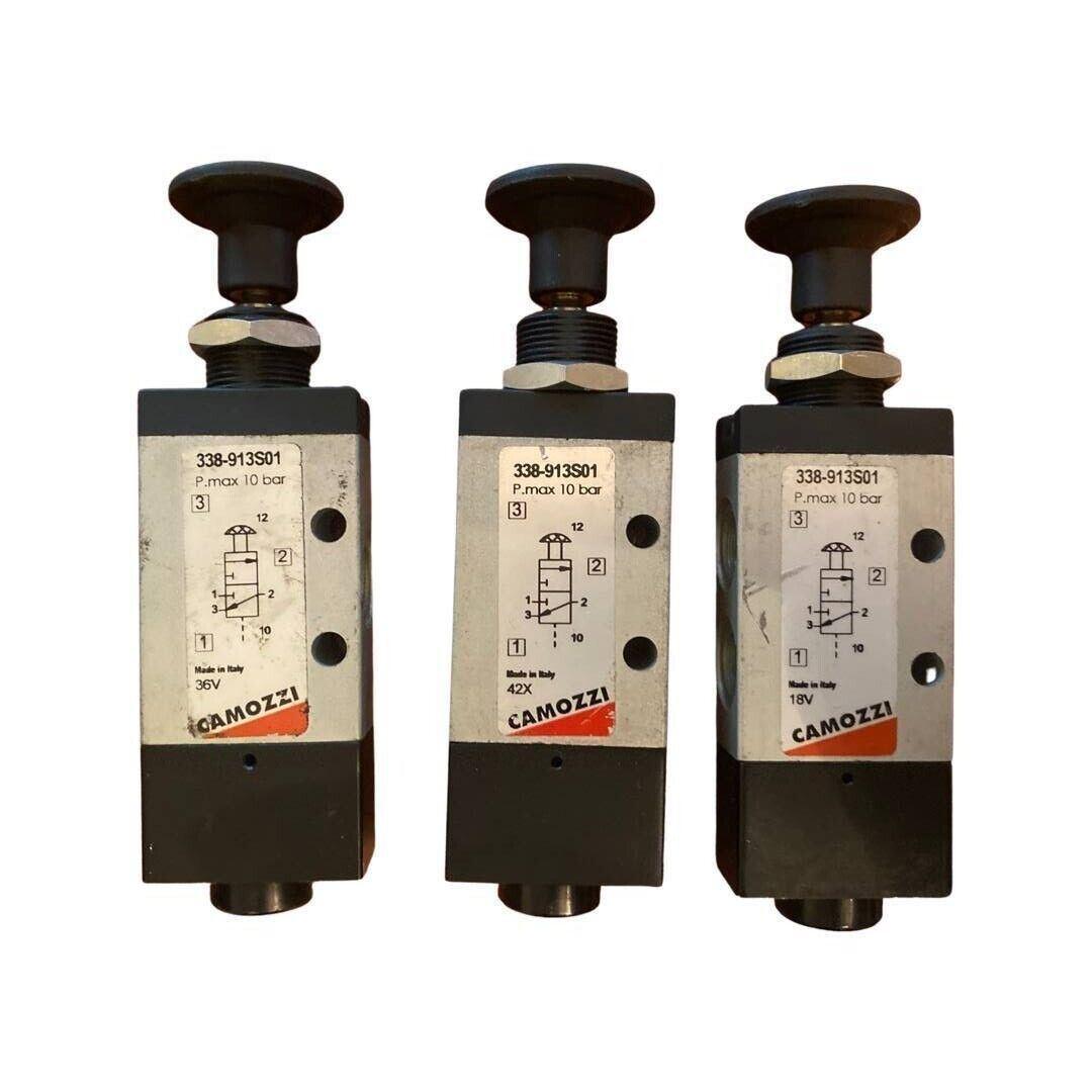 Camozzi 338-913S01 Manual Operated Valve Pmax 10 Bar 18V - 36V - 42X - Australian Empire Shop