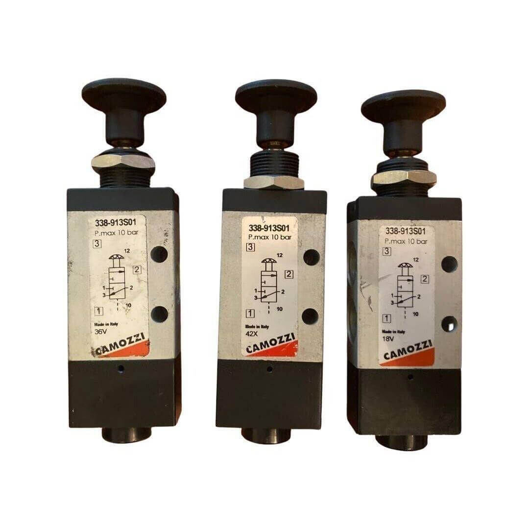 Camozzi 338-913S01 Manual Operated Valve Pmax 10 Bar 18V - 36V - 42X - Australian Empire Shop