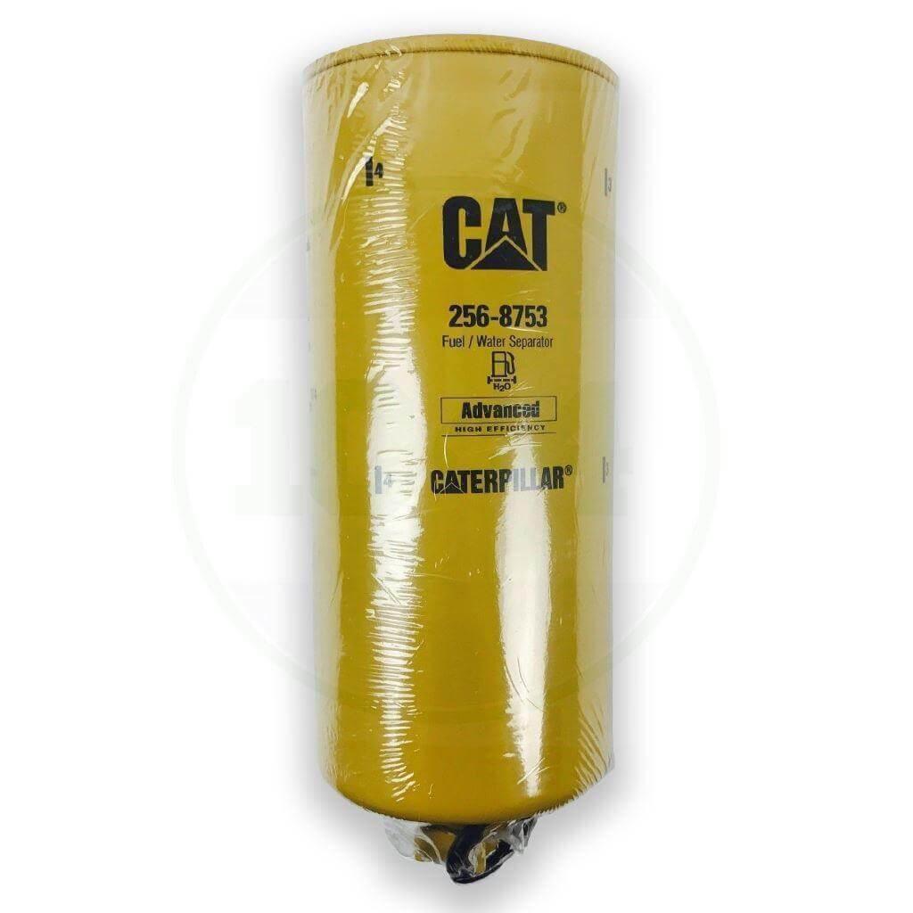 CAT 256-8753 fuel water separator filter for Caterpillar, yellow cylindrical tractor part
