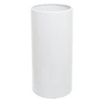 Ceramic Vase WHITE ceramic vases Cylindrical FLOWER 240mm x 12mm - Australian Empire Shop