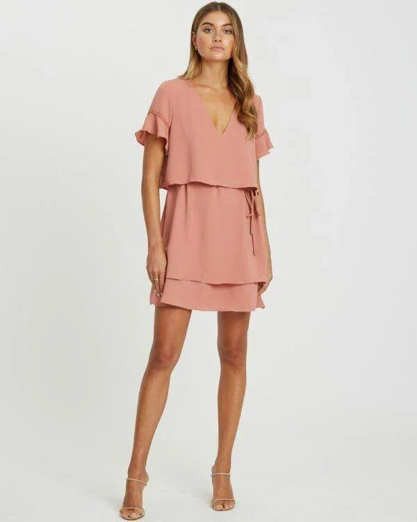 CHANCERY Regan Layered Mini Dress Dress women 's Stylish Formal wear SIZE 8 - Australian Empire Shop