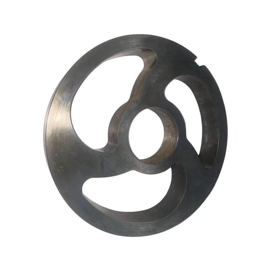 Tool steel kidney plate with three irregular holes for agricultural or machinery use