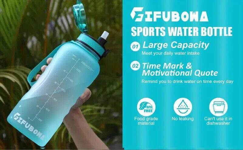 GEMFUL Large Water Bottle 2.2 Liter with Handle Sports Water Jug with BPA Free - Australian Empire Shop