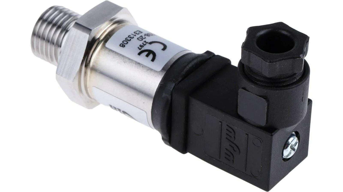 10 bar pressure sensor with G1/4 connection and black plastic connector