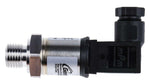 Pressure sensor 10 bar with G1/4 connection and 8-30VDC input, metal thread and black connector