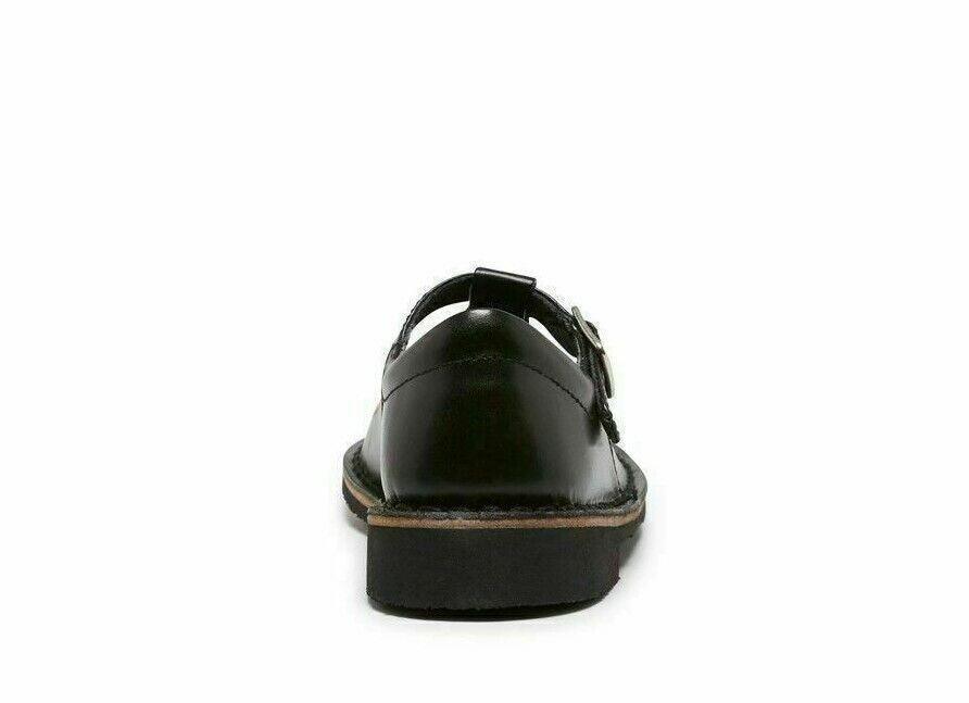 Harrison INDIANA II YTH youth Black Girls T-Bar School Leather School Shoes KIDS - Australian Empire Shop