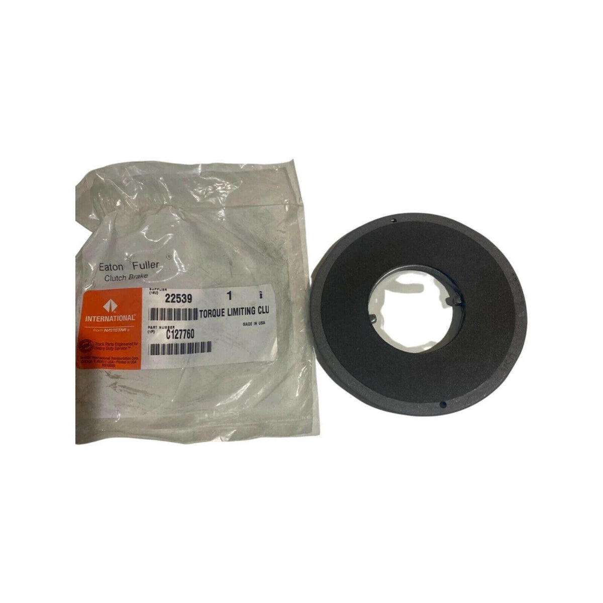 International Navistar Eaton torque limiting clutch brake disc with packaging
