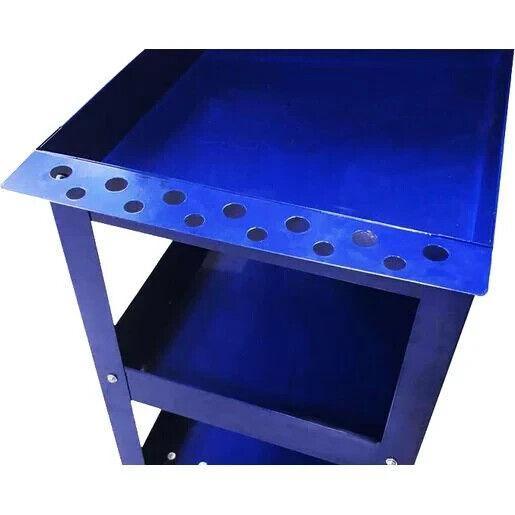 Mechpro Blue 3 Tier Shelf Service Cart w/Tool Holder MPBSC3-1 - Australian Empire Shop
